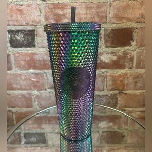 Starbucks Oil Slick Studded Tumbler Iridescent 24oz Rainbow Gradient Limited